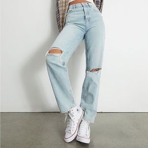 PACSUN ECO LIGHT WASH DAD JEAN (NEVER WORN)